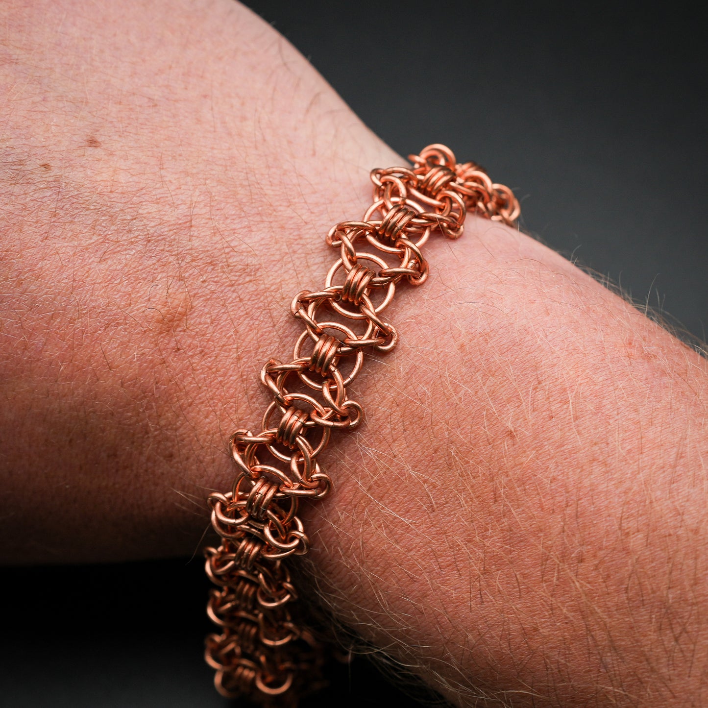Celtic Copper Chainmail Bracelet