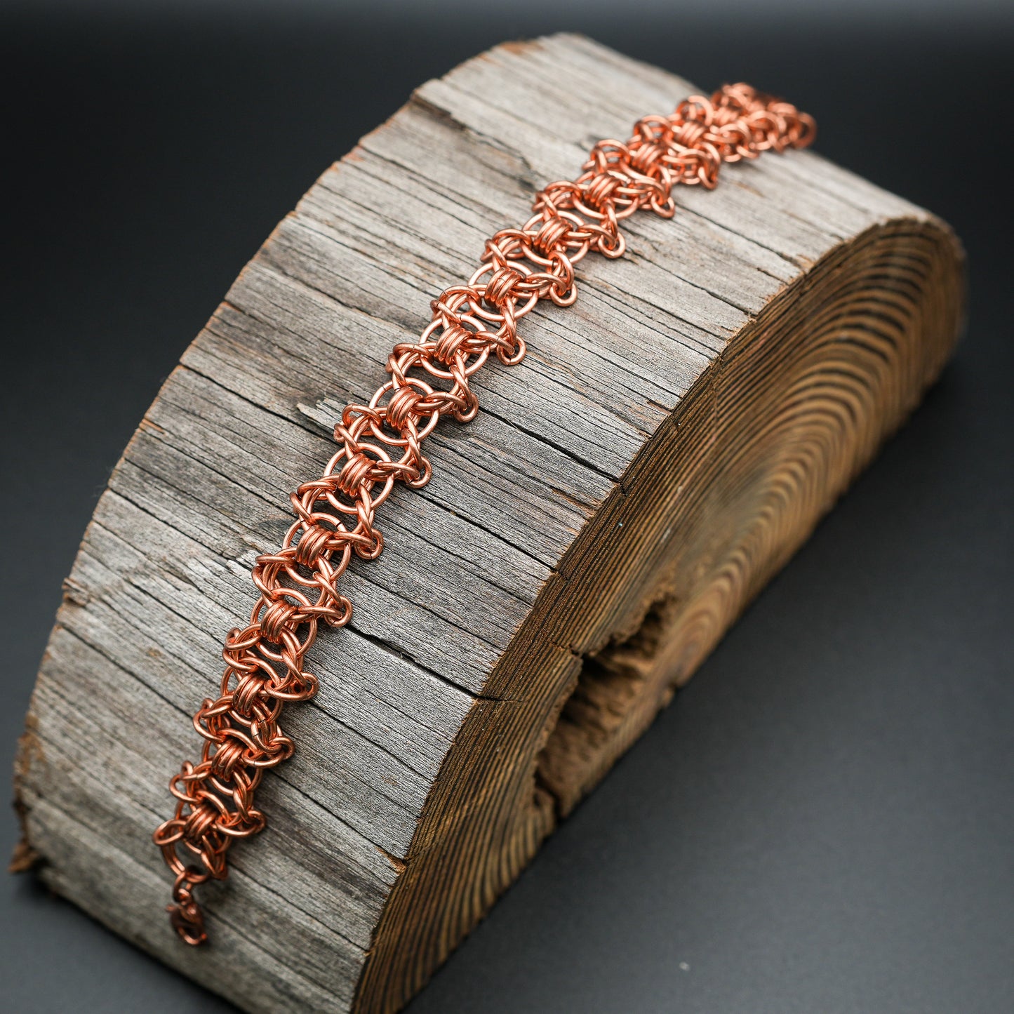 Celtic Copper Chainmail Bracelet