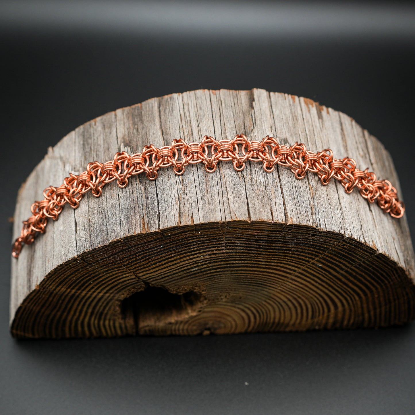 Celtic Copper Chainmail Bracelet