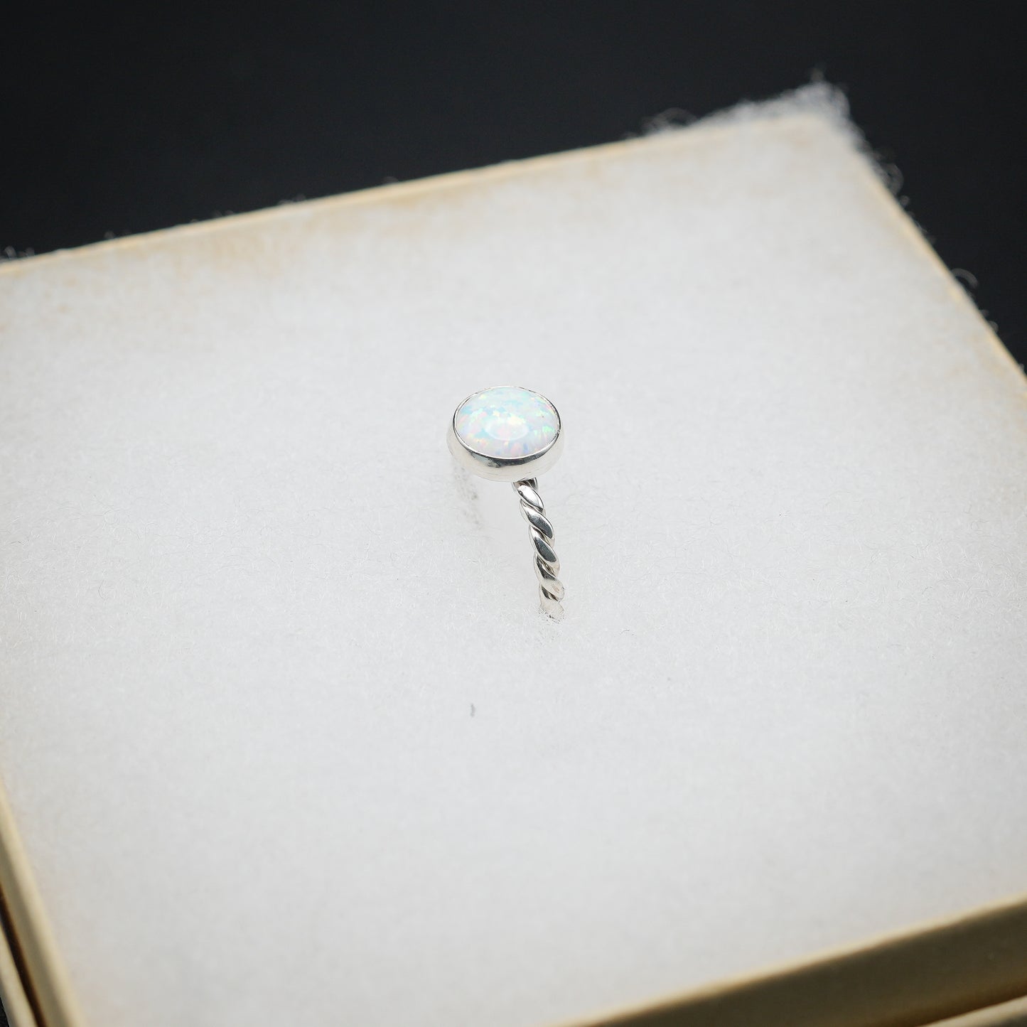 Twisted Opal Ring