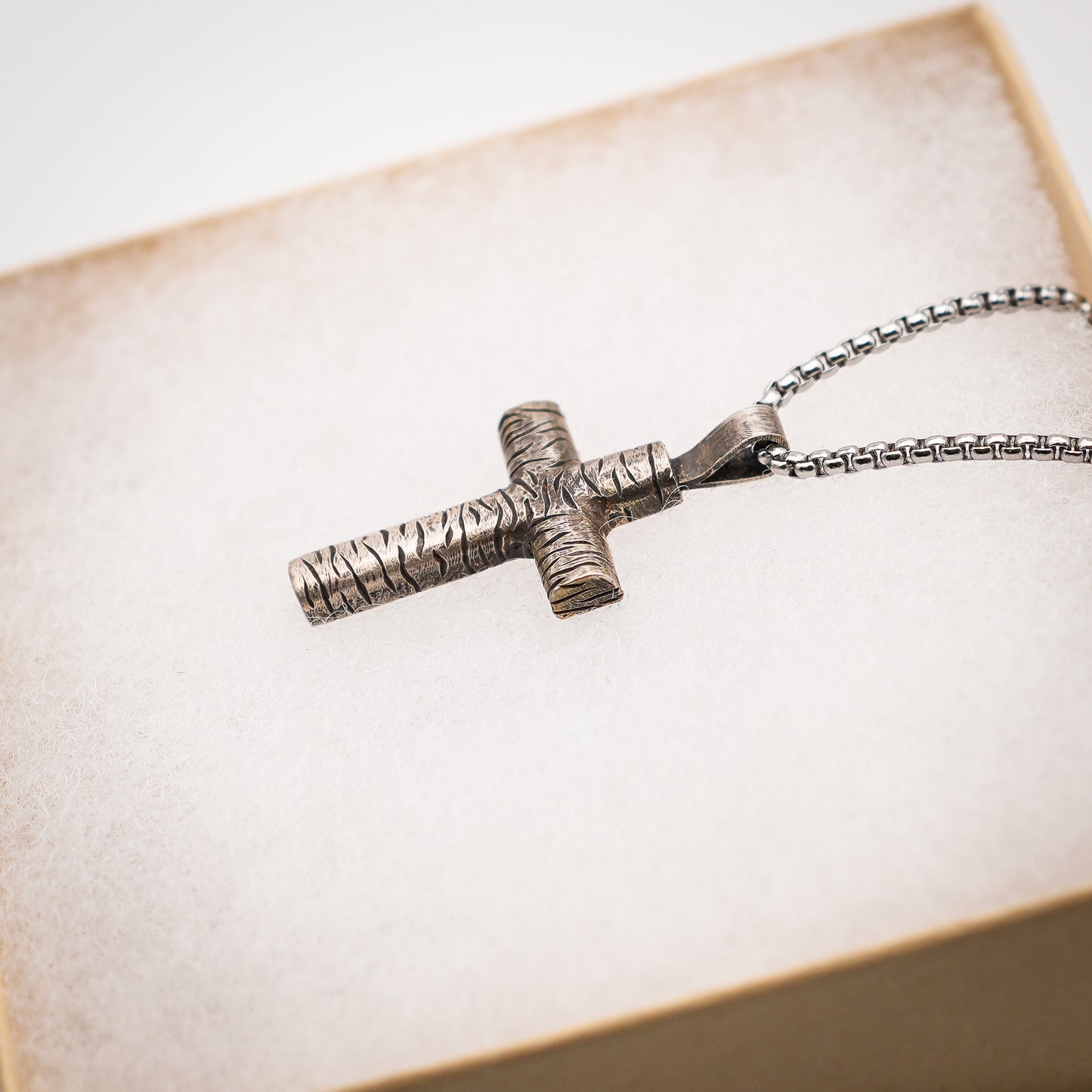 Engraved Cross Pendant