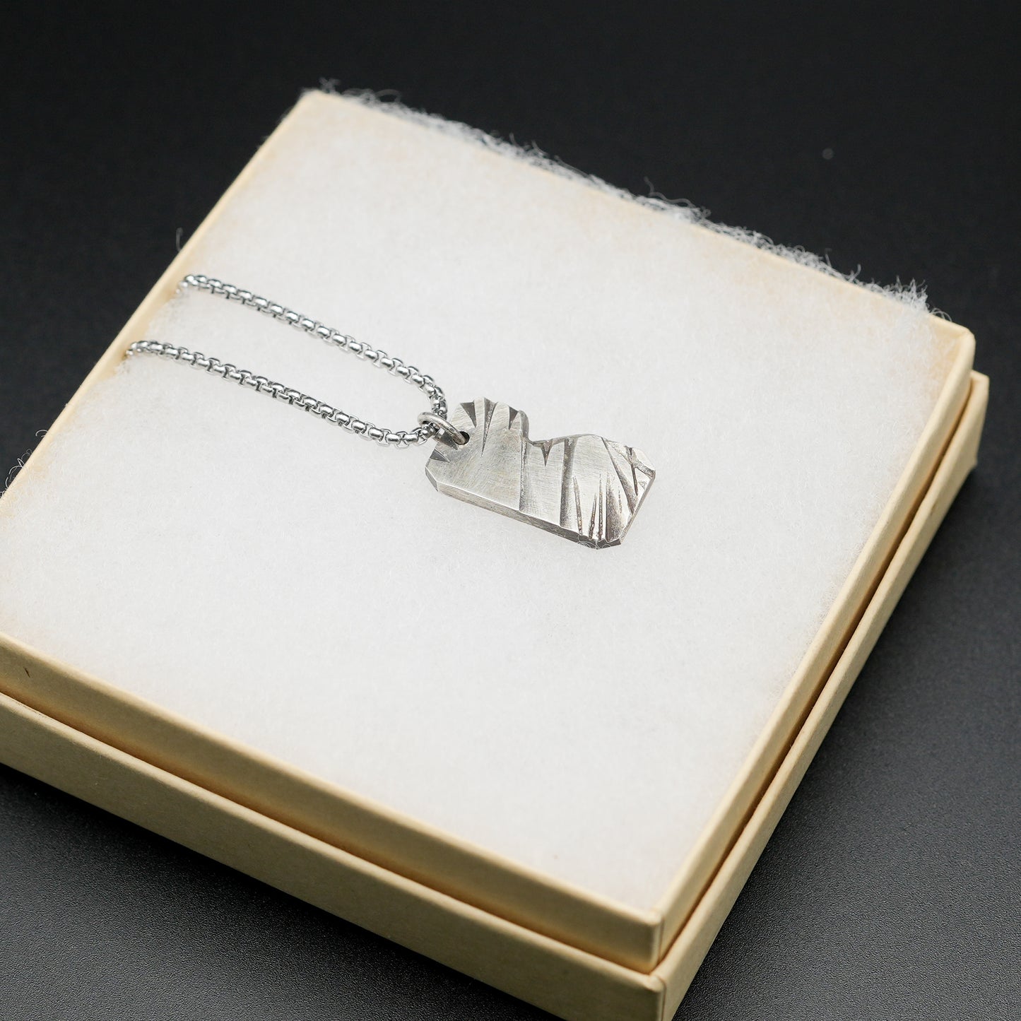 Silver Slate Pendant