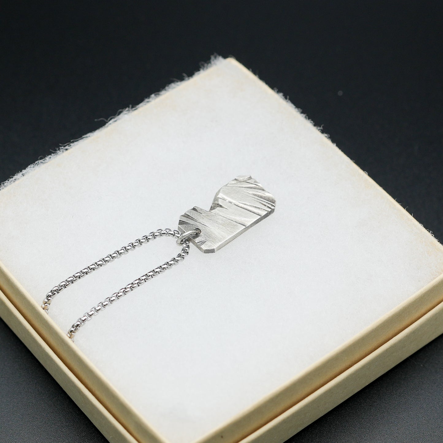 Silver Slate Pendant
