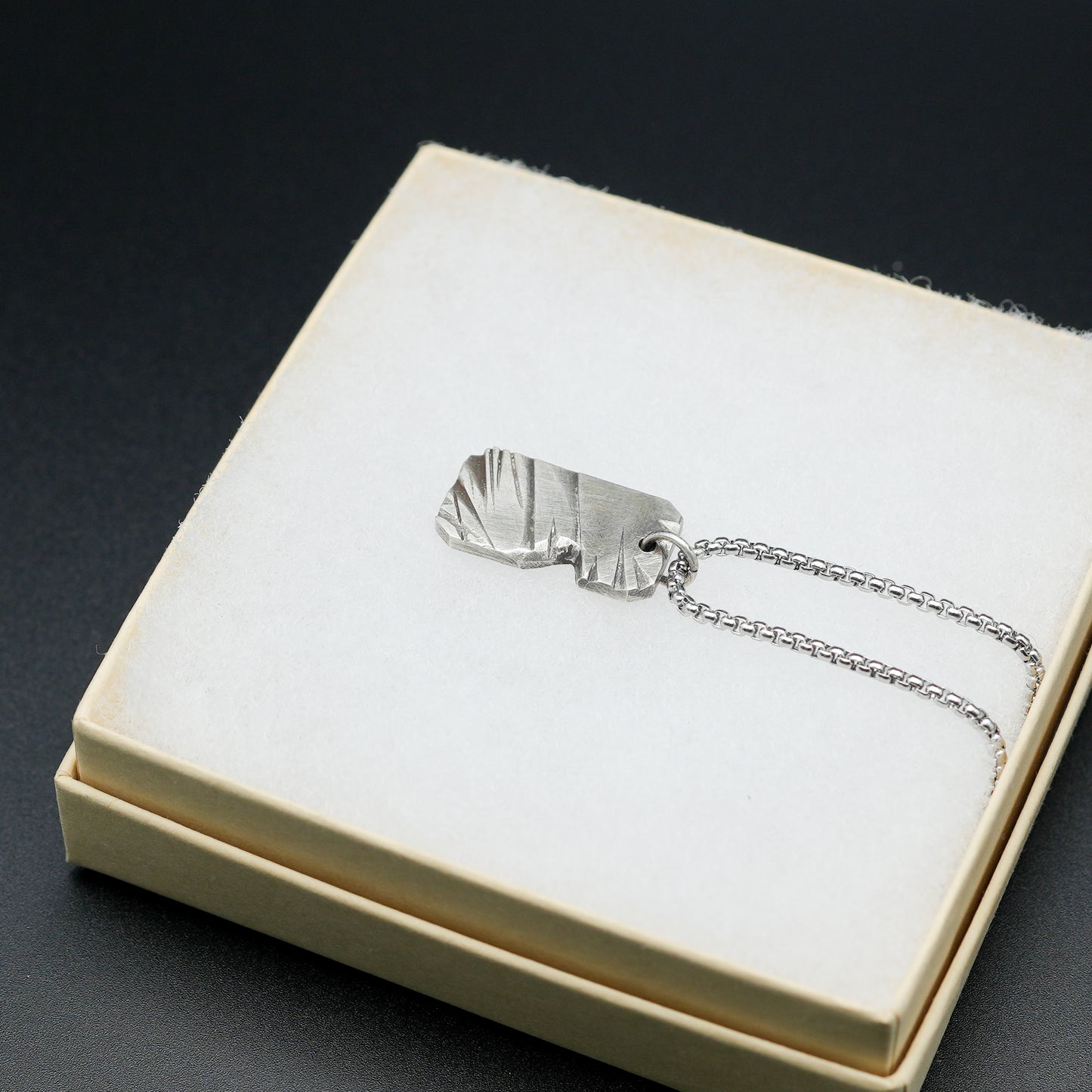 Silver Slate Pendant