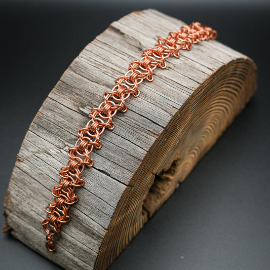 Celtic Copper Chainmail Bracelet