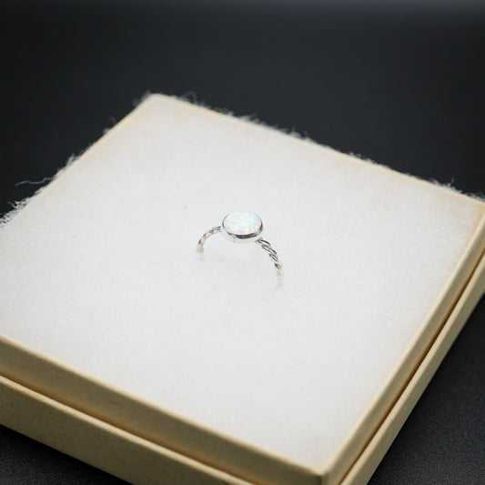 Twisted Opal Ring