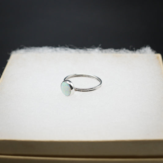 Double Banded Opal Ring